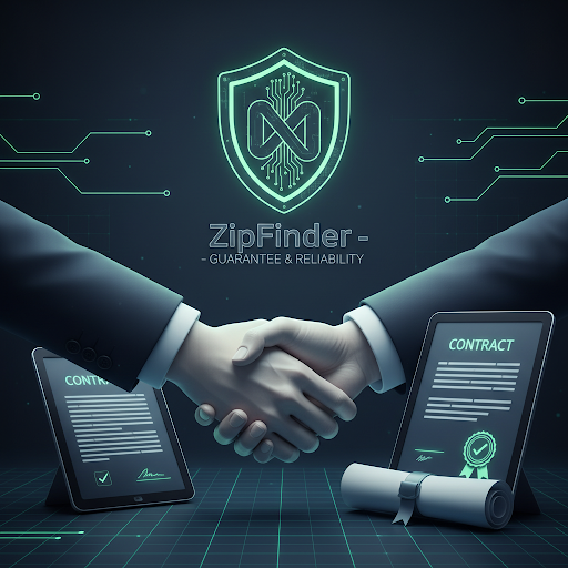 ZipFinder - Garantia e Confiabilidade por Contrato